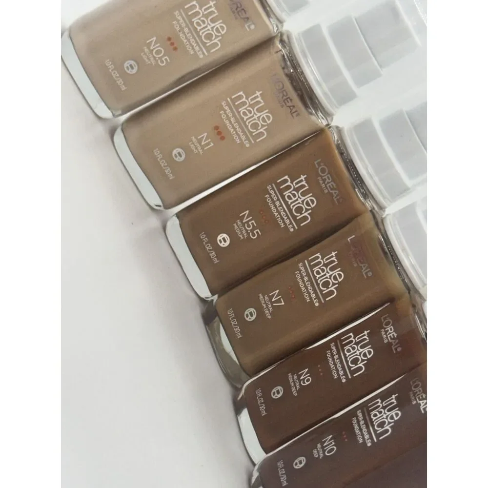 L'Oreal True Match Foundation - Neutral Shades N0.5, N1, N5.5, N7, N9, N10